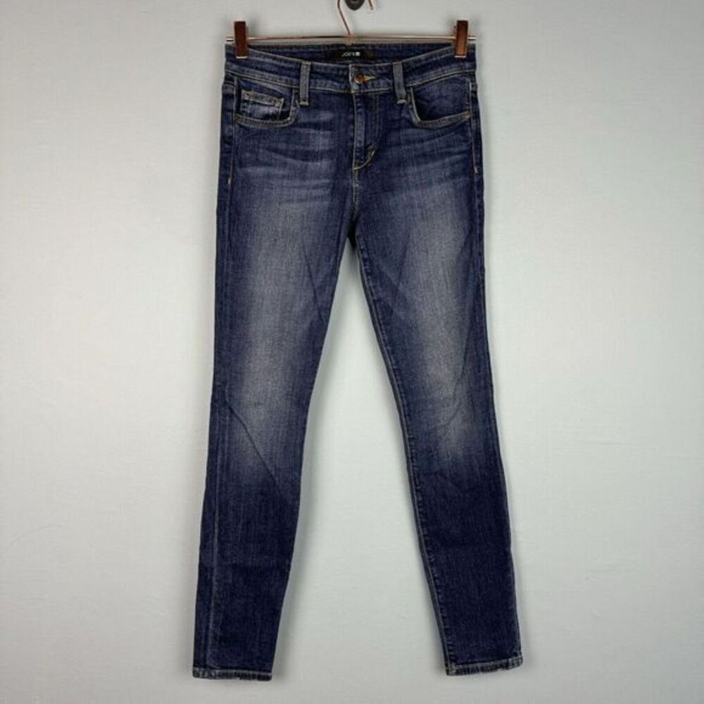 Joe's Womens Aubree Skinny Ankle Jeans Blue Stretch Dark Mid Rise Denim 27‎